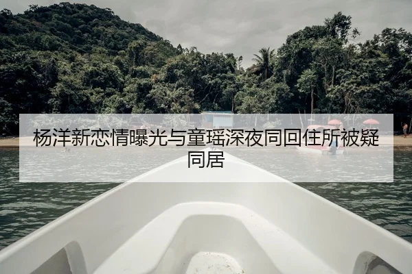 杨洋新恋情曝光与童瑶深夜同回住所被疑同居